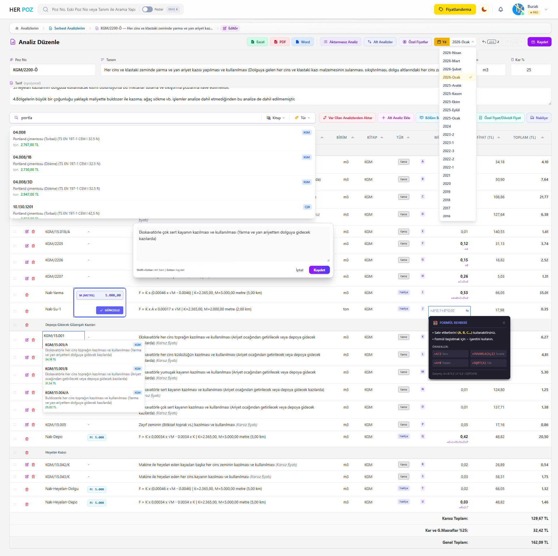 Herpoz Analiz Editörü Ana Görünüm